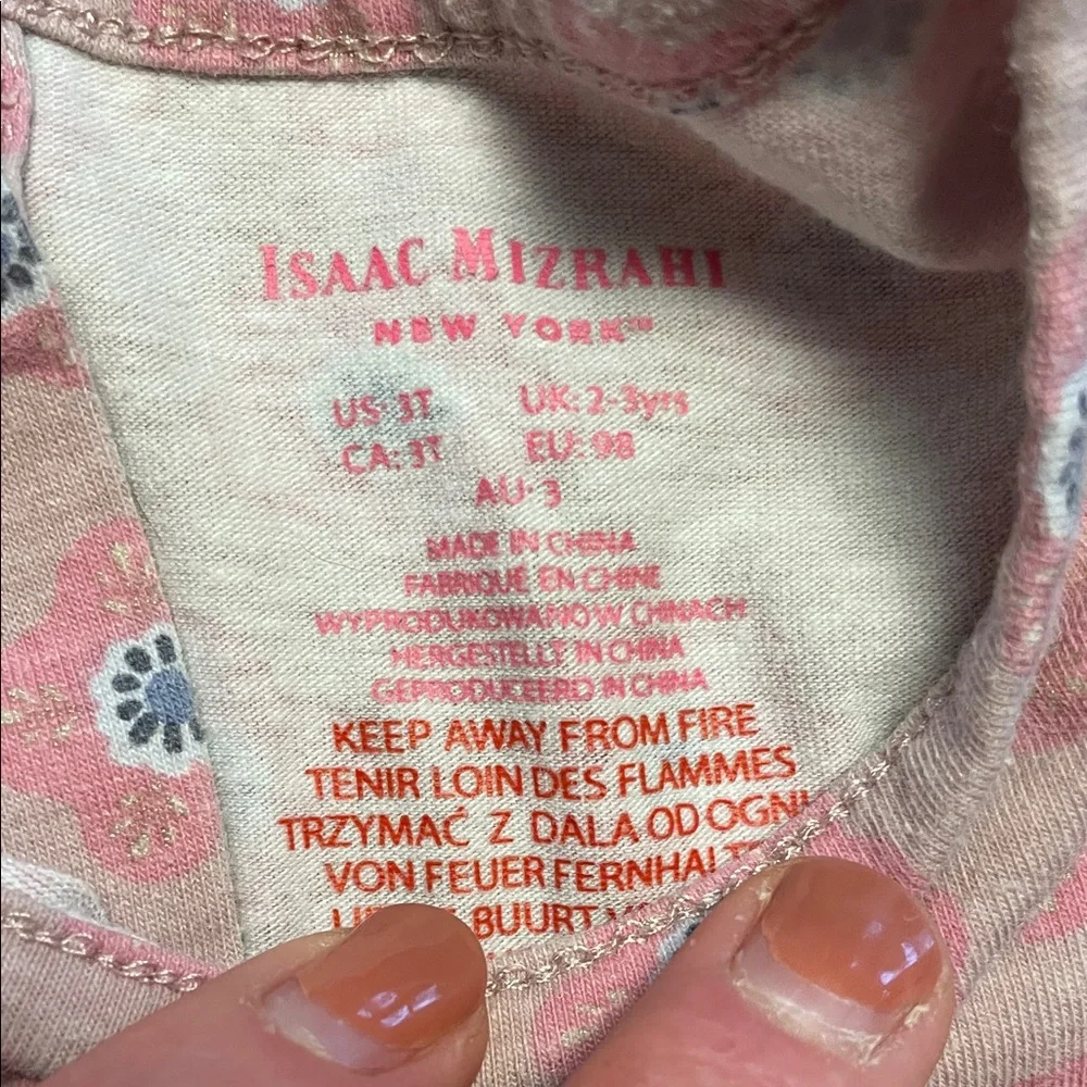 Isaac Mizrahi size 3T Kids Pink Floral Blouse